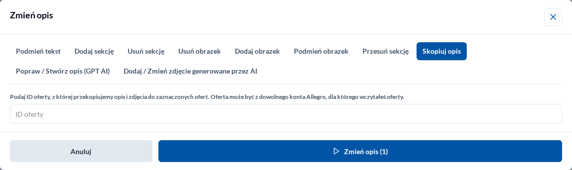 Opis — skopiuj opis