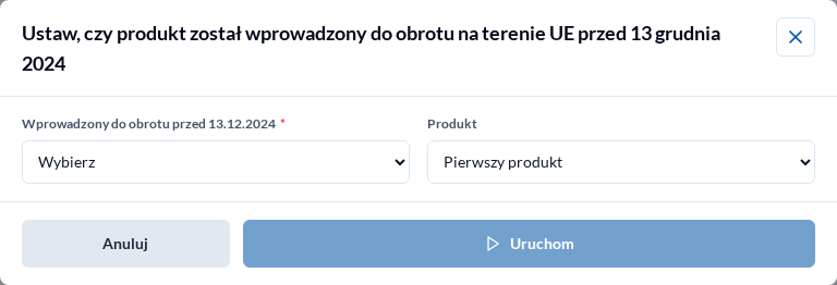 Obowiązek GPSR 13.12.2024
