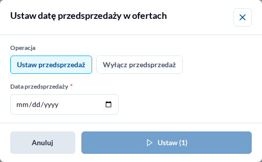 Przedsprzedaż