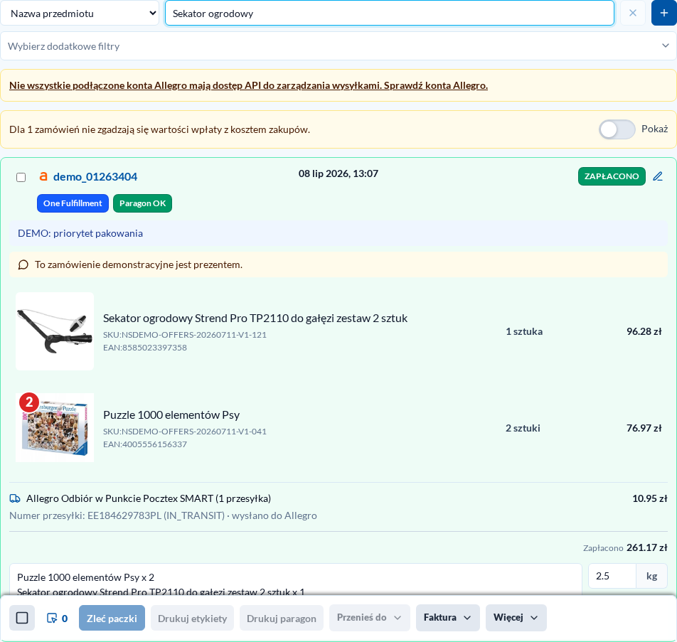 Refined demo order in light theme