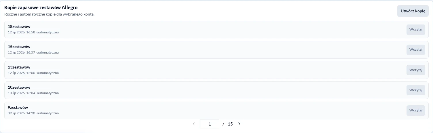 Backup of Sets in Light Theme