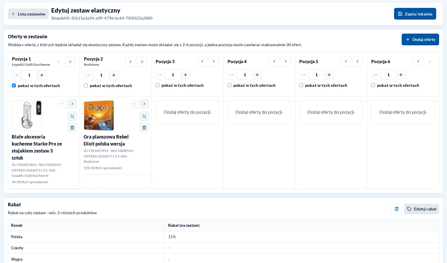 Flexible Set Creator in Light Theme